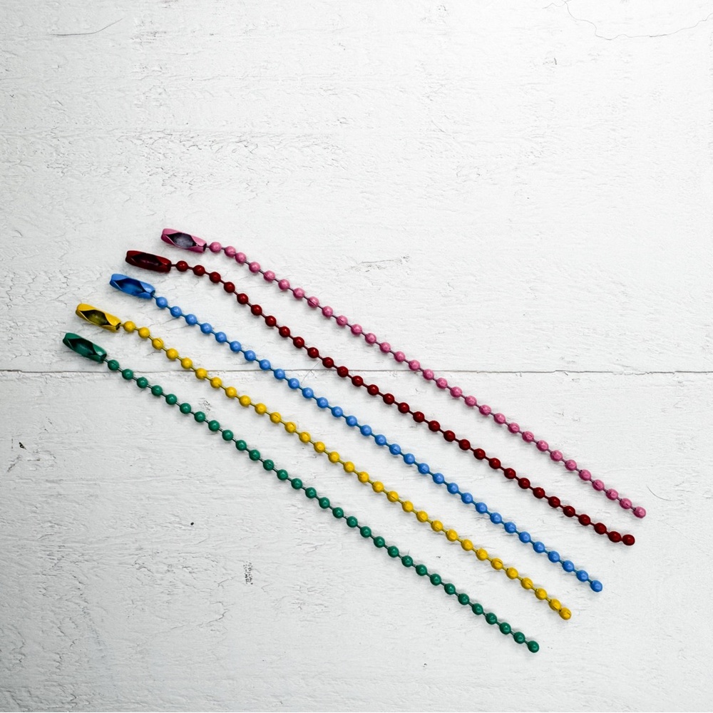Colorful Replacement Ball Chains for Coach Hang Tags-Multiple Colors-3”-4”